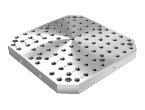 Subplates, grey cast iron  with grid holes