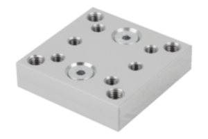 Bloc adaptateur  en aluminium