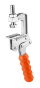 Toggle clamps pivot jaw