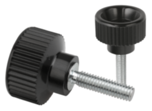 Knurled screws plastic