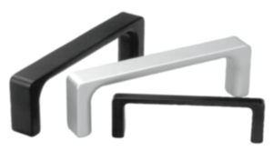 Pull handles, aluminium, narrow