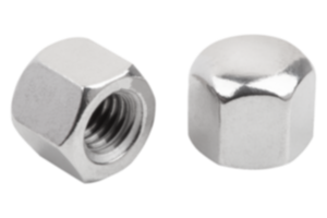 Écrous borgnes hexagonaux forme basse DIN 917 acier ou inox