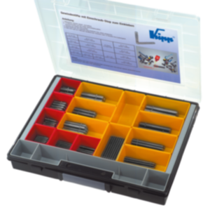 Stud sets with screw-in stop for gluing in