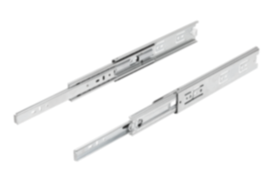 Steel telescopic slides  for side mounting, full extension, load capacity up to 68 kg