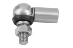 Angle joints stainless steel like  DIN 71802, Form CS with sealing cap  