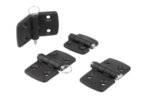 Hinges plastic, separable,  dismountable