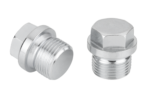 Screw plugs hex head with collar DIN 910