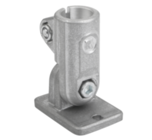 Tube clamps swivel base aluminium - inch