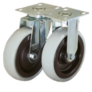 Swivel and fixed castors  heavy-duty version