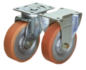 Swivel and fixed castors  heavy-duty version