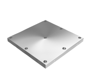 Interchangeable subplates, grey cast iron,  with pre-machined clamping faces