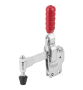 Toggle clamps vertical with straight foot and full holding arm