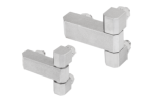 Block hinges  with fastening nuts